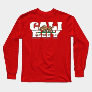 Cali Boy (Bear Flag Design) Long Sleeve T-Shirt